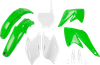 Ufo Body Kit - Oem Green/White - Kawasaki - Kx 250 F Kakit203F@999