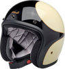 Biltwell Bonanza Helmet - Gloss Vintage White/Black Scallop - Xs 1001-559-201