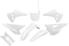 Ufo Restyled Body Kit - White - Honda - Crf 250/450 R/Rx Hokit128F@041