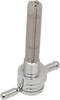 Golan Products "Click-Slick" Fuel Petcock - Straight - Chrome - 3/8" Npt 75-516S-Cs