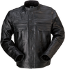 Z1R Deagle Leather Jacket - Black - Medium