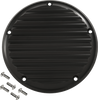 Derby Cover - 5 Hole - Finned - Black - M8 Softail 06-965-1