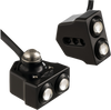 Joker Machine Led Side Mount Turn Signal - Black/Red 05-208-Rb