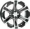 Itp Wheel - Ss312 - Front/Rear - Black Machined - 12X7 - 4/110 - 5+2 1228439536B