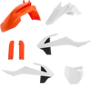 Acerbis Full Replacement Body Kit - Oem '17 Orange/White/Black 2449605569