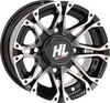 High Lifter Wheel - Hl3 - Front/Rear - Gloss Black W/Machined - 12X7 - 4/156 - 4+3 (+5 Mm) 12Hl03-1156