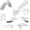 Acerbis Full Replacement Body Kit - White/Black 2872811035