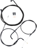 La Choppers Handlebar Cable/Brake Line Kit - 18" - 20" Ape Hanger Handlebars - Midnight La-8100Kt-19M