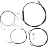 La Choppers Handlebar Cable/Brake Line Kit - 18" - 20" Ape Hanger Handlebars - Black Vinyl La-8310Kt-19B