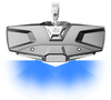 Seizmik Mirror - Halo R - Rear View W/Led Cabin Light - Rectangle - Silver W/Silver Bezel - Can Am Defender 56-18023