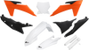 Ufo Body Kit - Black/Orange/White - Ktm - Sx/Sx-F '23-'24 Ktkit529F@444