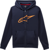 Ageless Ii Zip Hoodie - Navy/Orange - 2Xl 10385305270322X