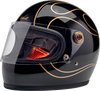 Gringo S Helmet - Gloss Black Flames - Small 1003-567-502