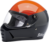 Biltwell Lane Splitter Helmet - Podium - Gloss Orange/Gray/Black - Xs 1004-550-101
