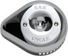 S&S Cycle Air Cleaner Cover - Slasher - Chrome 170-0532
