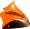 Klock Werks Kolor Flare Windshield - 8" - Orange Ice - Fltr Kww-01-0623