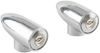 Paul Yaffe Bagger Nation Lightningbullet - Marker Lights - Amber - Chrome Lb-F-Amb-C