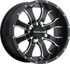 Raceline Wheels Wheel - Mamba - Front/Rear - Black/Machined - 15X7 - 4/156 - 4+3 A7757056-43