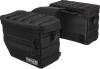 Thrashin Supply Co. Essential Saddlebags - Black Tsb-0006
