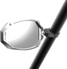 Seizmik Mirrors - Photon - Side View - Oval - Black/Silver - 1.875"/2" Rops - Pair 56-18108