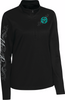 Moose Offroad Women'S Flourish Script Quarter Zip Pullover - Black - Xl 3051-1234