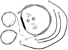 La Choppers Handlebar Cable/Brake Line Kit - 15" - 17" Ape Hanger Handlebars - Stainless Steel La-8122Kt-16