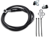 Drag Specialties Brake Line - Front - Black - +4"