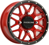 Raceline Wheels Wheel - Krank - Simulated Beadlock - Front/Rear - Red - 15X7 - 4/156 - 5+2 (+10 Mm) A94R-57056+10