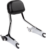Cobra Detachable Backrest - Chrome - Short - Chieftain 502-2200