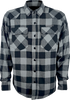 Gerbing Heated Clothing Shirt Flannel 7V Gray/Black Sm Ger7Vfs-Bg-S