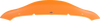 Klock Werks Kolor Flare Windshield - 6-1/2" - Orange Ice - Flhx Kww-01-0737