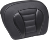 Deluxe Chopped Tour-Pak Sissy Bar Pad - Black W/ Gunmetal Stitch - Touring 88405Gm