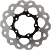 Galfer Wave Brake Rotor - Rear - Black Carrier Df822Flw