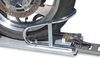 Pingel Wheel Chock - Series E-Track - Floor Mount - Removable - Chrome - 6-1/2" Wc65Ef
