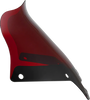Klock Werks Kolor Flare Sport Windshield - 8" - Red - Fxlrst Kww-02-0629