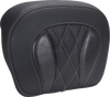 Mustang Pad Backrest Chopped Tpak Gun Metal Gray Thread 88440Gm