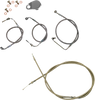 La Choppers Handlebar Cable/Brake Line Kit - Quick Connect - 12" - 14" Ape Hanger Handlebars - Stainless Steel La-8155Kt-13
