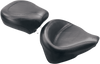 Mustang Wide Rear Seat - Smooth - Black - Softail '84-'99 75764