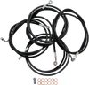 La Choppers Handlebar Cable/Brake Line Kit - 15" - 17" Ape Hanger Handlebars - Black Vinyl La-8052Kt-16B