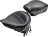 Mustang Wide Rear Seat - Studded - Black - Softail '84-'99 75509