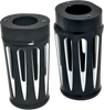 Arlen Ness Fork Boot Covers - Black Anodized - Deep Cut - Flhtd 20-014
