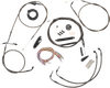 La Choppers Handlebar Cable/Brake Line Kit - Complete - 18" - 20" Handlebars - Midnight La-8005Kt2B-19M