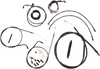 La Choppers Handlebar Cable/Brake Line Kit - Complete - 15" - 17" Handlebars - Midnight La-8122Kt2-16M