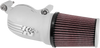 K & N Aircharger Intake System With Cast Aluminum Intake Tube - Satin Silver 57-1137S