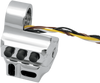 Performance Machine (Pm) Switch Housing - Left Side - Hydraulic Clutch - Five Button - Chrome 0062-2043-Ch