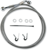 Drag Specialties Brake Line - Front - +2" - Stainless Steel - Xl