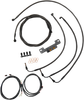 La Choppers Complete Plug-And-Play Cable Kit - 18" - 20" Handlebars - '17-'19 Touring - Midnight La-8055Kt3-19M