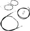 La Choppers Handlebar Cable/Brake Line Kit - 12" - 14" Ape Hanger Handlebars - Black Vinyl La-8100Kt-13B