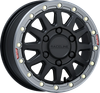 Wheel - Alpha - Front/Rear - Black/With Gun Metal Ring - 15X6.5 - 6/139.7 - +74 Mm A14Bg-56560+74
