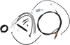 La Choppers Handlebar Cable/Brake Line Kit - Complete - 12" - 14" Handlebars - Black Vinyl La-8152Kt2-13B
